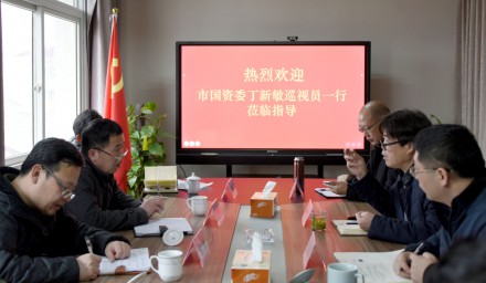 市國資委丁新敏巡視員一行蒞臨我公司 調研維穩、安全生產工作